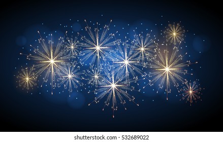 Vector holiday firework