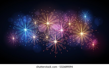 Vector holiday firework