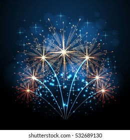 Vector holiday firework