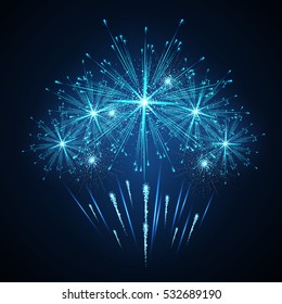Vector holiday firework