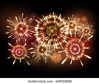 Vector holiday firework