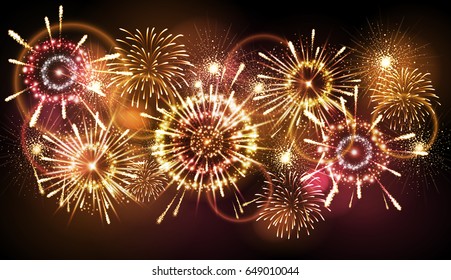 Vector holiday firework