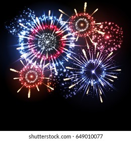 Vector holiday firework