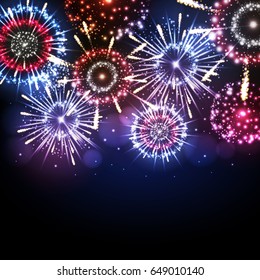 Vector holiday firework