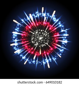 Vector holiday firework