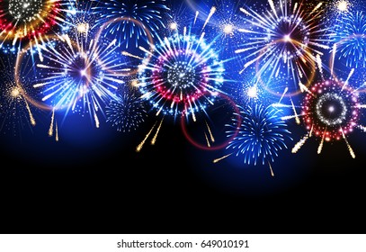 Vector holiday firework
