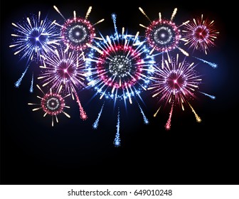 Vector holiday firework