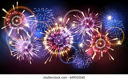 Vector holiday firework