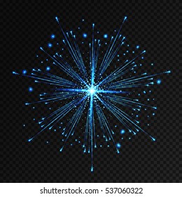 Vector holiday firework. Independence day
