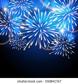 Vector holiday firework. Independence day