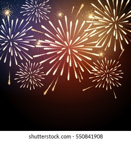 Vector holiday firework. Independence day