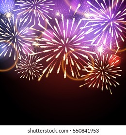 Vector holiday firework. Independence day