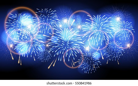 Vector holiday firework. Independence day