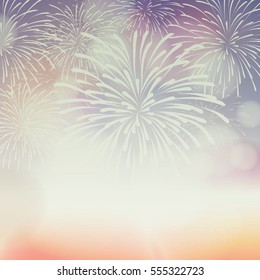 Vector holiday firework. Independence day