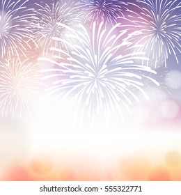 Vector holiday firework. Independence day