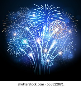 Vector holiday firework. Independence day