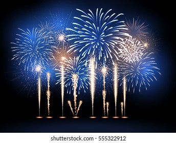 Vector holiday firework. Independence day
