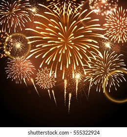 Vector holiday firework. Independence day
