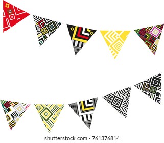 vector holiday garlands and flags. decorative decoration for birthdays, holidays, festivals and design
