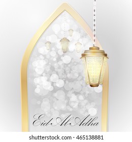 Vector holiday illustration of Eid Al Adha. 