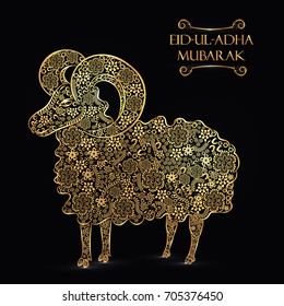 vector holiday illustration Eid Al Adha 