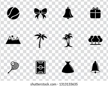 Vector Holiday Illustrations - Summer And Winter Vacation Sign Symbols, Tourism Travel Icons.