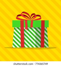 vector holiday present colored gift boxes, packaging pile. Flat cartoon isolated illustration on a white background. Christmas, new year birthday gift concept