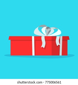 vector holiday present colored gift boxes, packaging pile. Flat cartoon isolated illustration on a white background. Christmas, new year birthday gift concept