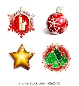 Vector holiday set