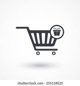 Vector holiday shopping icon