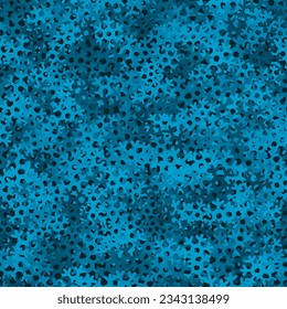 Vector holiday texture, seamless winter pattern with pretty snowflakes. Denim halftones background for christmas decoration, brochure design, cover or wrapping paper prints.