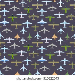 Vector holiday trip flying passenger airplane top view