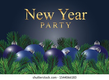 Vector holiday wood texture background with fir branches and Christmas lights Christmas & New Year design: wooden background with christmas lights garland. Vector illustration