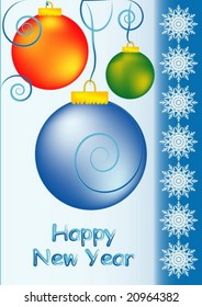 Vector holiday's background with christmas-tree decorations