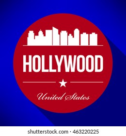 Vector Hollywood City Skyline Design