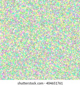 Vector hologram glitter seamless pattern. Shimmer holographic sparkle rainbow background.