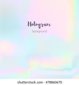 Vector holographic abstract background. Blurred pattern