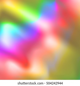 Vector holographic abstract background. Holographic foil texture for your design