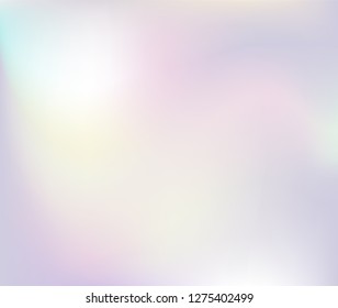 Vector holographic backgroun. Colorful smooth soft banner template. Creative vibrant vector illustration.