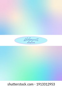 Vector holographic background with metal texture. For mobile interfaces, mobile applications, books, postcards, and other stylish projects.