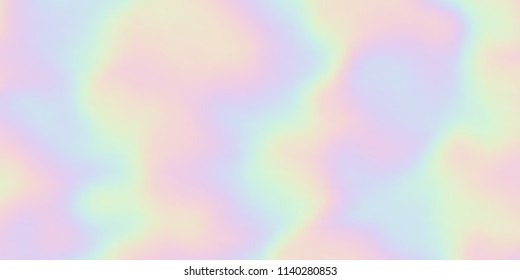 Vector Holographic Background. Pearlescent Texture. Iridescent Design In Pastel Hues. Hologram Abstract Background.