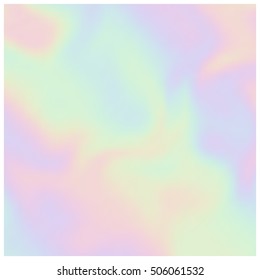 Vector Holographic Background. Pearlescent Texture. Design Element In Pastel Hues.