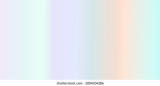 Vector holographic foil. Iridescent abstract gradient background. Rainbow texture in soft pastel colors. 
