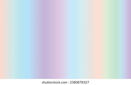Vector holographic gradient neon vector illustration fashionable pastel rainbow unicorn background.