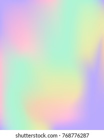 Vector holographic gradient template. Empty blank template for cover, presentation, brochure or background. Easy to modify and resize. Made using full vector gradient mesh tool