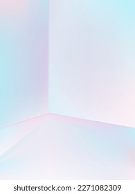 Vector Holográfico o iridiscente Studio Shot Product Display Background para Belleza, Moda y Productos de moda.	