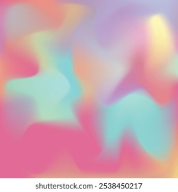 Fondo de gradiente líquido holográfico de Vector