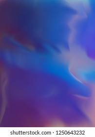 Vector holography foil rainbow iridescent texture. For fantasy and fashion print in blue and purple bright colors.