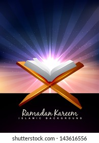 vector holy book of quran background