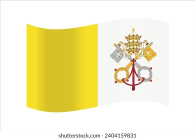 Vector Holy See flag background illustration texture, city, freedom, flag, travel, graphic, abstract,